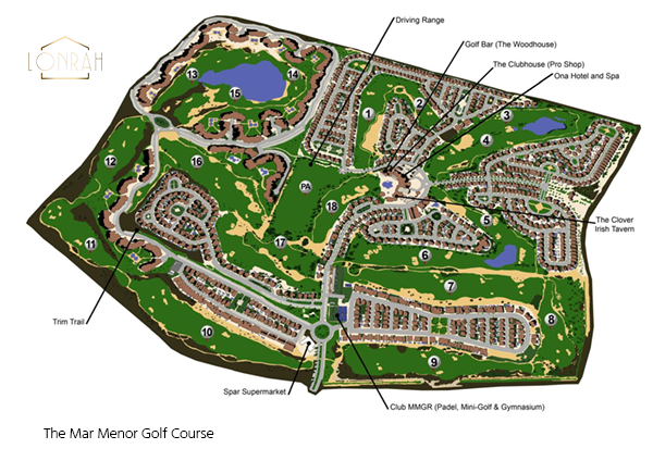 Mar Menor Golf Resort Course Map