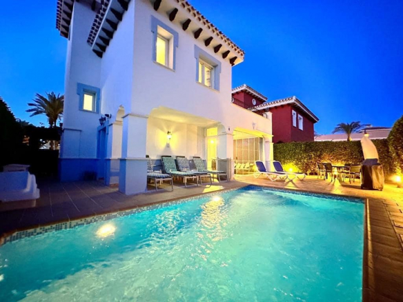 MMGR027 lit pool at night