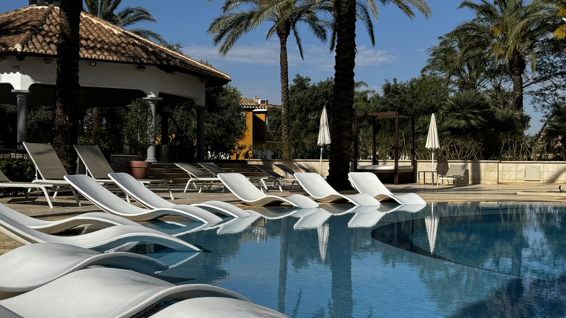 Peace and relaxation beside the pool